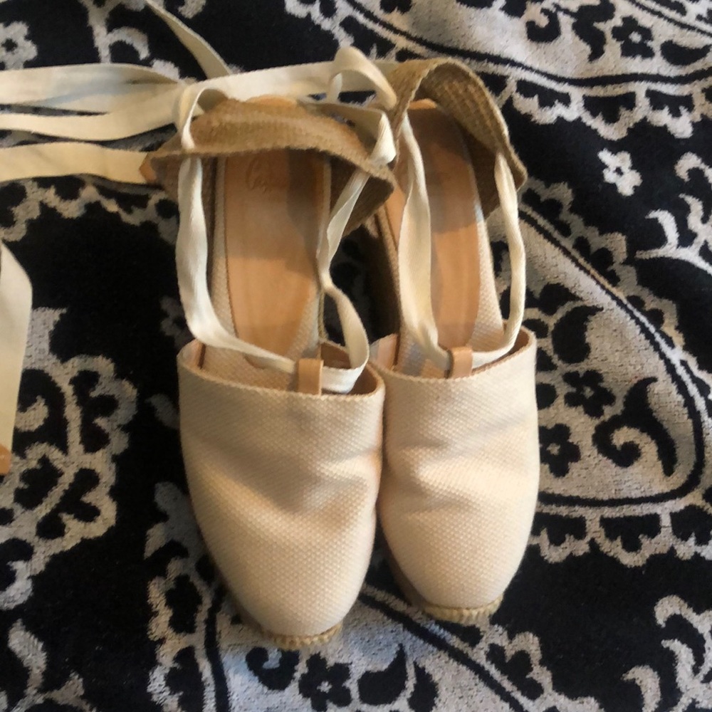 Carina Canvas Espadrille Platform Wedges